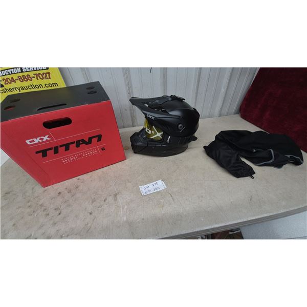New CKX Titan Winter Backcountry Helmet with CKX 210° Goggles and Original Box. Size XL