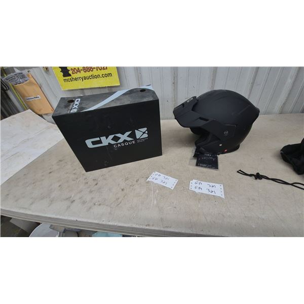 New CKX Razor X Matte Black Dual-Sport Helmet, Size XL