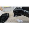 Image 4 : New CKX Titan Modular Adventure Helmet in Matte Black with Box and Carrying Bag. Size XL