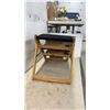 Image 3 : Foldable Wooden Convertible Pet Stair and Ramp with Three Black Padded Steps