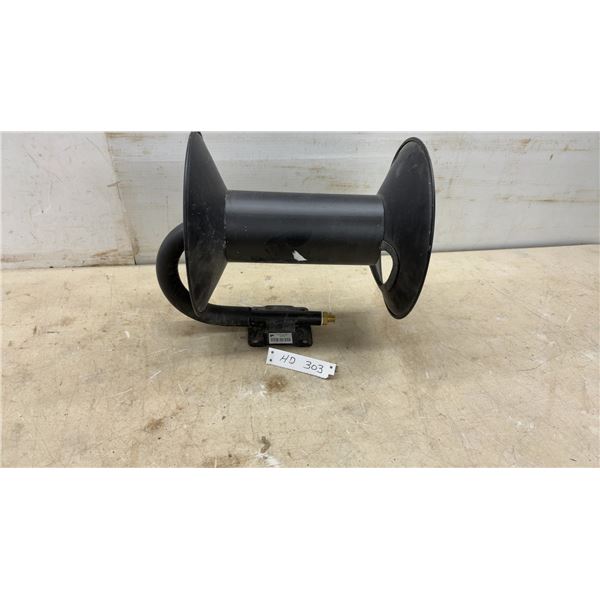 Princess Auto Industrial Retractable Air Hose Reel with Spring-Loaded Mechanism and Brass Fitting
