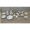 Image 1 : Assorted Vintage English Bone China Teacups, Saucers, Plates, Creamers, Sugar Bowls