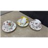 Image 2 : Assorted Vintage English Bone China Teacups, Saucers, Plates, Creamers, Sugar Bowls