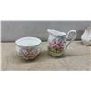 Image 5 : Assorted Vintage English Bone China Teacups, Saucers, Plates, Creamers, Sugar Bowls