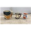 Image 6 : 10 Vintage Ceramic Toby Character Mugs, Japan, Occupied Japan and Hand Painted