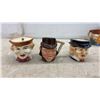 Image 2 : Nine Ceramic Character Toby Mugs, Various Figures and Sizes
