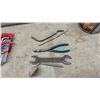 Image 5 : Hand Tools, Hacksaw, C-Clamps, Vise, Wrench, Cotter Pins, Shackle, Tire Gauge