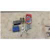 Image 6 : Hand Tools, Hacksaw, C-Clamps, Vise, Wrench, Cotter Pins, Shackle, Tire Gauge
