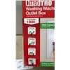 Image 3 : New Oatey QuadTRO SL505 Washing Machine Outlet Box with PEX Crimp Connection