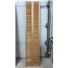 Image 8 : Two Pairs Louvered Wooden Bi-Fold Closet Doors, 78 × 29 3/4” and 78 × 17 1/2”