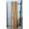 Image 9 : Two Pairs Louvered Wooden Bi-Fold Closet Doors, 78 × 29 3/4” and 78 × 17 1/2”