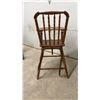 Image 2 : Antique Wooden Spindle High Chair with Pull-Off Tray