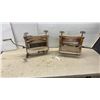 Image 1 : Pair of Antique Hand-Crank Clothes Wringers