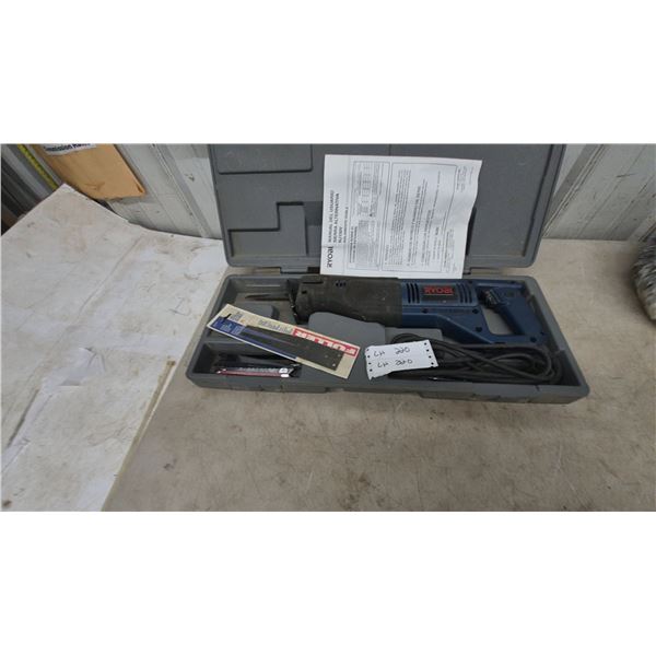 Ryobi RJ150V Timmerman Double Insulated Reciprocating Saw With Case and Fuller Blades