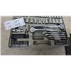 Image 2 : Trade Pro Mechanics Tool Set in Molded Case With Sockets, Ratchets, Wrenches and Bits