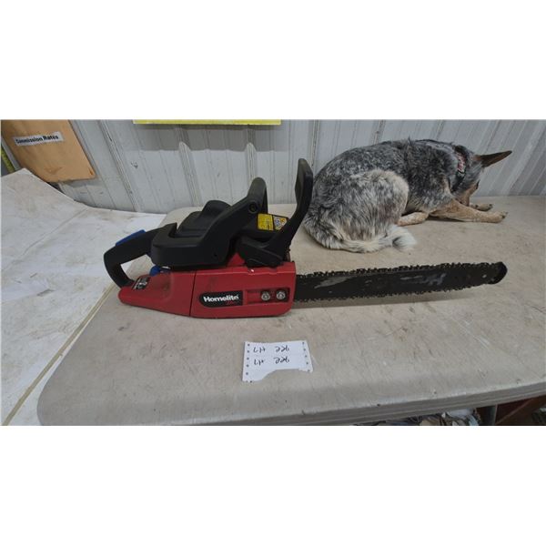 Homelite Z3350B Chainsaw with 16” Bar and 38cc 2-Cycle Engine