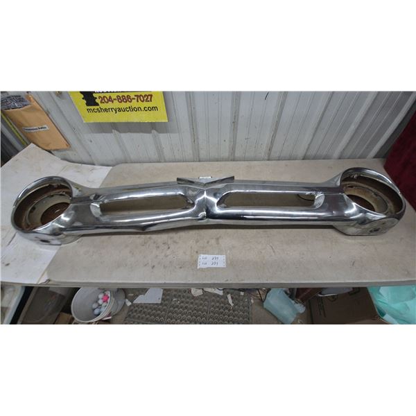 1955 Ford V8 Front Grille Assembly with Integrated Headlight Bezels