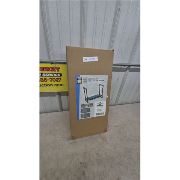 Power Fist Folding Garden Kneeler, Steel and EVA, Green, 23 1/2” x 10 1/2” x 18 1/2”