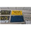 Image 3 : Vintage Manitoba License Plates 1935, 1952, 1958, 1962, Winnipeg Centennial and Frames