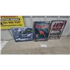 Image 1 : Camaro Z/28, Premium Gasoline Filling Station, and Auto Parts Decorative Metal Signs Set of 3.