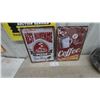 Image 1 : Two Vintage-Style Tin Signs, "Best Homemade Pizza" and "5¢ Coffee Endless Cup" 12”×16”