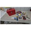 Image 1 : Red Toolbox With Multimeter, Wire, Eurolite Xenon 9007 12V Bulbs, Connectors