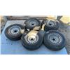 Image 1 : 5 15” 5 Bolt Rims with Tires (Value in Rims)