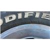 Image 4 : 4 Staggered Chevy 5 Bolt Rims with Rings and Centre Caps: 2 14” Rims on 205/70R14 Tires and 2 15”