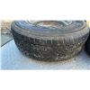 Image 4 : 4 15” 5 Bolt Steel Rims with Mixed Tires: Bridgestone 235/75R15, Bridgestone 225/75R15