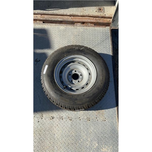 1 15” 5 Bolt Steel Rim with New 215/75R15 Linglong LMB3 Tire