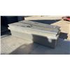 Image 2 : 2 Aluminum Triangular Truck Tool Boxes with Locks (No Keys) 49 × 14”