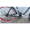 Image 4 : Huffy Cruiser Bicycle with Red Rims, White Wall Tires, and Huffy Saddle