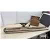 Image 1 : Vintage Path Instruments Inc. New York Surveyor's Transit No. 6018002 with Tripod and Wooden Case