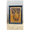 Image 2 : Framed Artwork, Scroll Saw Stag, Ice Fisherman, Canvas Prints and More, Largest 20 × 10”