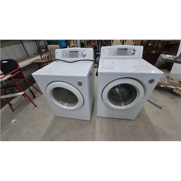 LG Tromm Front-Load Washer and Dryer Set, Model WM1814CW Washer and DLE5955W Electric Dryer