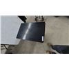 Image 3 : Black Metal 2-Drawer Locking Filing Cabinet, 29” × 28.6” × 18”