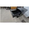 Image 6 : Black Metal 2-Drawer Locking Filing Cabinet, 29” × 28.6” × 18”