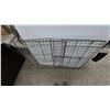 Image 2 : Collapsible Metal Wire Pet Crate Panel Section with Hinged Panels and Latch