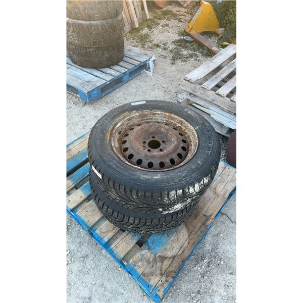 2 Sailun Ice Blazer 235/65R17 Winter Tires on Steel Rims