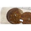 Image 2 : 2 Large Vintage Saw Blades, 25” and 22”