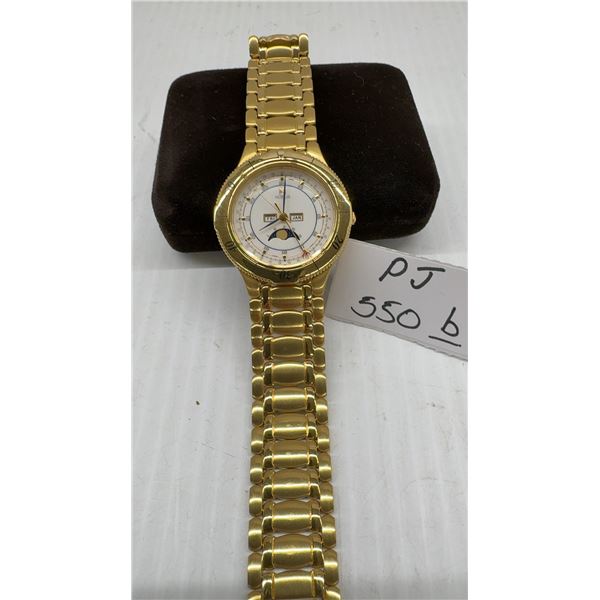 Noblia by Citizen Men's Moon 3 Phase Full Calendar Watch, Gold-Tone, Never Worn