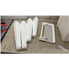Image 4 : White Plastic Freestanding Laundry Tub/Utility Sink with Grid and Four Legs, 15 1/2 × 32 × 22”