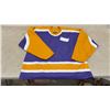 Image 1 : Maska Vintage Hockey Jersey, Purple/Gold/White, Los Angeles Kings Colorway, 1967-1988 Era