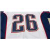 Image 3 : Autographed New England Patriots #26 Sony Michel White Football Jersey, Size Extra Large