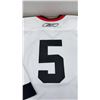 Image 5 : Reebok CCM "Flying Zambonis" Adult XXL Hockey Jersey, White with Black and Red Accents