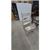 Image 2 : Three Distressed Wooden Chairs: White Ladder-Back, Brown Spindle-Back, Green Windsor-Style