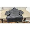 Image 4 : Danier Men's Black Leather Parka-Style Jacket with Full-Zip Front and Drawstring Waist, Size XL