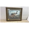 Image 1 : Framed Print "First Born" by Jan Bain, 2003 South Interlake Canada Goose Shoot Medallion