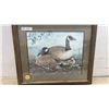 Image 6 : Framed Print "First Born" by Jan Bain, 2003 South Interlake Canada Goose Shoot Medallion