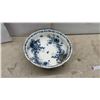 Image 5 : Blue and White Floral Transferware Bowl and Japanese Imari-Style Landscape Plate